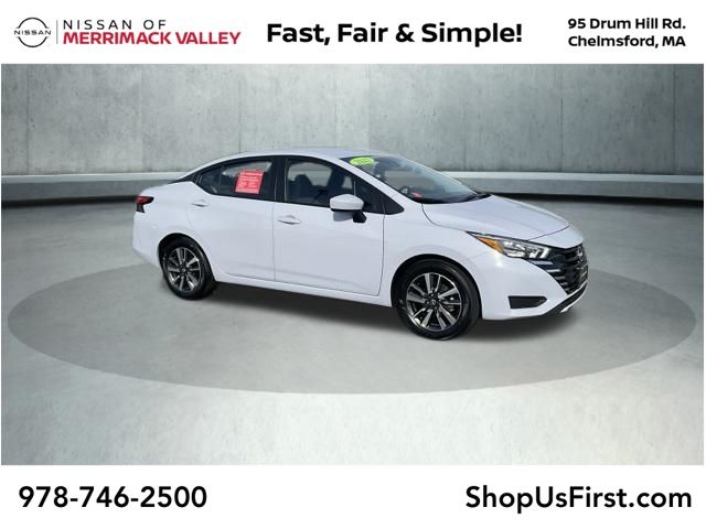 Gray Sky Pearl 2025 Nissan Versa SV FWD Sedan Front-Wheel Drive Continuously Variable Transmission