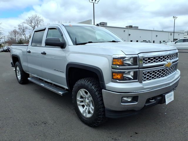 Silver Ice Metallic 2014 Chevrolet Silverado 1500 LT Crew Cab 4WD Pickup Truck Four-Wheel Drive 6-Speed Automatic Overdrive