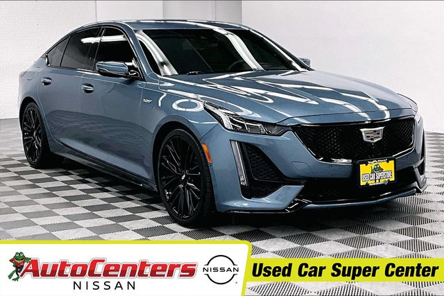 Gray (Midnight Steel Metallic) 2024 Cadillac CT5 V-Series RWD Sedan Rear-Wheel Drive 10-Speed Automatic