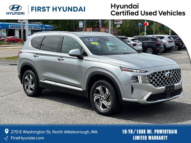 Shimmering Silver Pearl 2022 Hyundai Santa Fe SEL AWD SUV / Crossover All-Wheel Drive 8-Speed Automatic