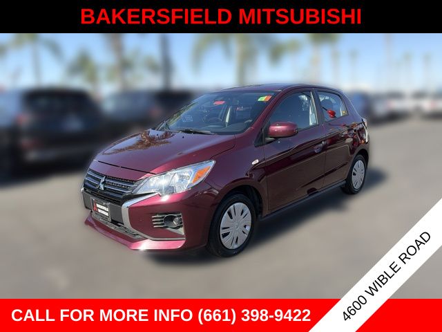 Red 2024 Mitsubishi Mirage ES FWD Hatchback Front-Wheel Drive Continuously Variable Transmission