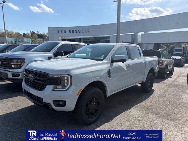 Gray 2025 Ford Ranger Lariat SuperCrew 4WD Pickup Truck Four-Wheel Drive Automatic