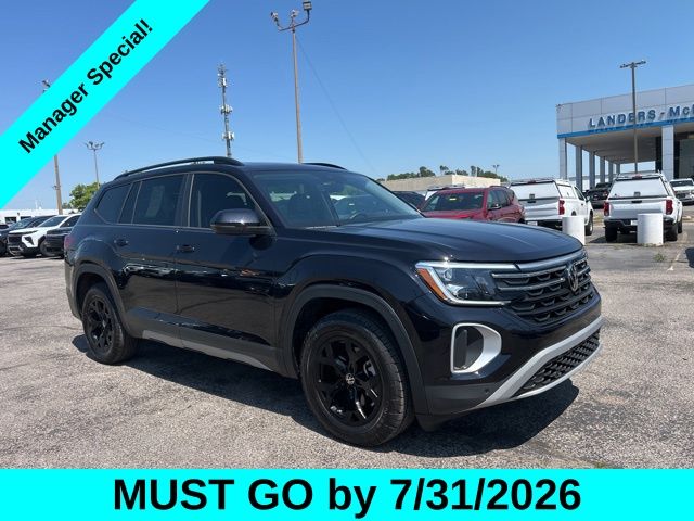 Deep Black Pearl 2025 Volkswagen Atlas SUV / Crossover All-Wheel Drive 8-Speed Automatic