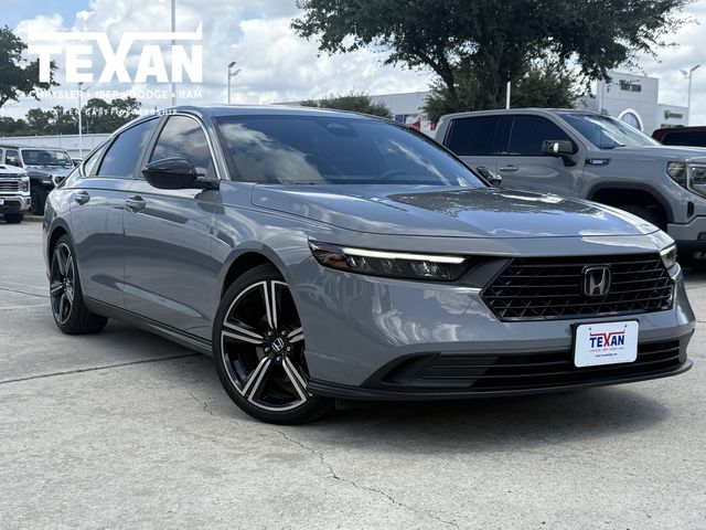 2024 Honda Accord Hybrid Sport White at DeMontrond Gulf Freeway