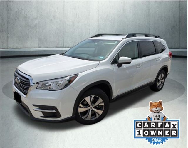 Crystal White Pearl 2019 Subaru Ascent Premium 7-Passenger AWD SUV / Crossover All-Wheel Drive Continuously Variable Transmission