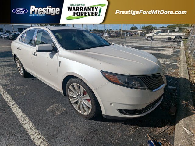 White Platinum Metallic Tri-Coat 2014 Lincoln MKS EcoBoost AWD Sedan All-Wheel Drive 6-Speed Automatic