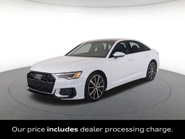 Glacier White Metallic 2025 Audi A6 Sedan All-Wheel Drive 7-Speed Automatic