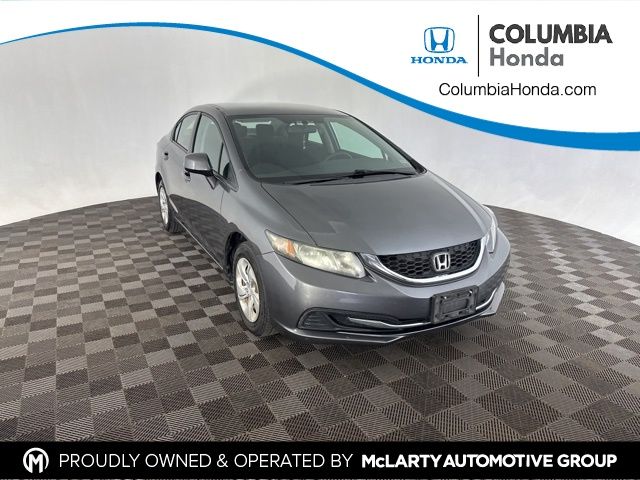 Urban Titanium Metallic 2013 Honda Civic LX Sedan Front-Wheel Drive 5-Speed Automatic