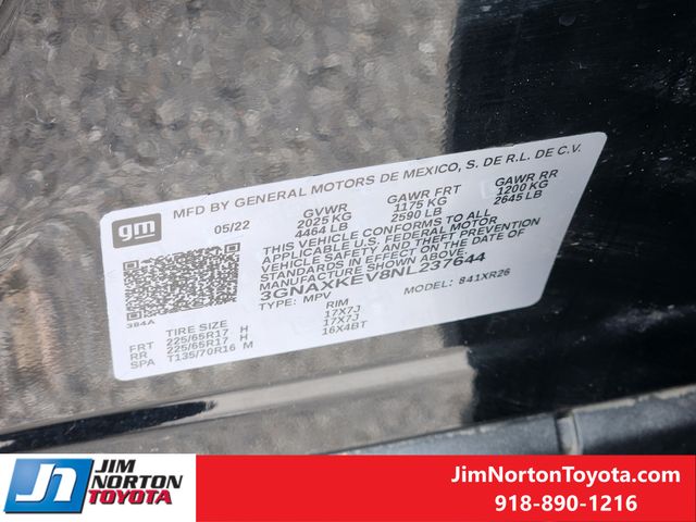 Used 2022 Chevrolet Equinox SUV