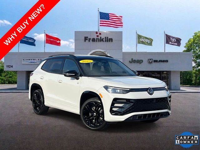 Opal White w/Deep Black Roof 2025 Volkswagen Tiguan SUV / Crossover All-Wheel Drive 8-Speed Automatic