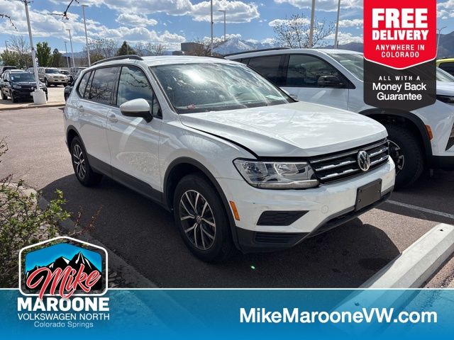 Pure White 2021 Volkswagen Tiguan S 4Motion SUV / Crossover All-Wheel Drive 8-Speed Automatic