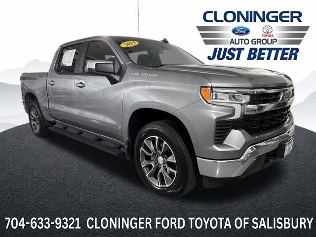 Sterling Gray Metallic 2023 Chevrolet Silverado 1500 Pickup Truck Four-Wheel Drive 8-Speed Automatic