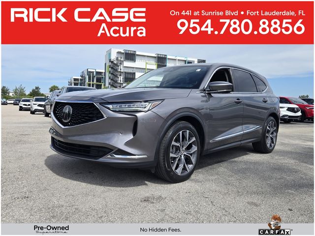 Liquid Carbon Metallic 2023 Acura MDX SUV / Crossover Front-Wheel Drive Automatic