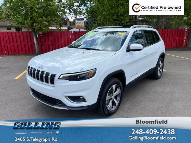 Bright White Clearcoat 2021 Jeep Cherokee Limited 4WD SUV / Crossover Four-Wheel Drive 9-Speed Automatic