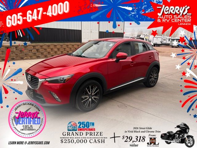 Soul Red Metallic 2016 Mazda CX-3 Grand Touring SUV / Crossover Front-Wheel Drive 6-Speed Automatic