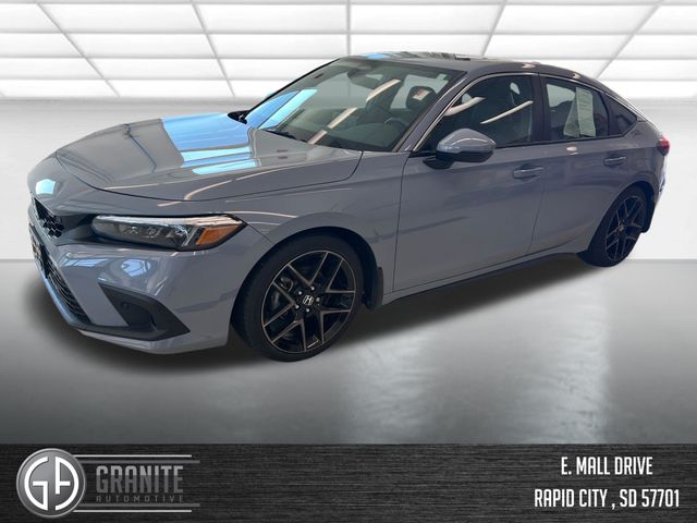 Gray 2024 Honda Civic Hatchback Sport Touring FWD Hatchback Front-Wheel Drive Continuously Variable Transmission