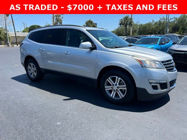Silver Ice Metallic 2015 Chevrolet Traverse 2LT FWD SUV / Crossover Front-Wheel Drive 6-Speed Automatic