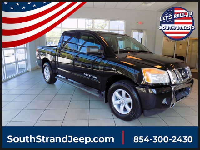 Galaxy Black Metallic 2014 Nissan Titan Pickup Truck 4X2 5-Speed Automatic