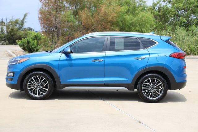 2021 Hyundai Tucson Limited Blue at Texan Dodge Chrysler Jeep Ram