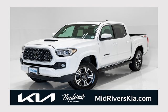 Super White 2019 Toyota Tacoma Pickup Truck Four-Wheel Drive 6-Speed Automatic