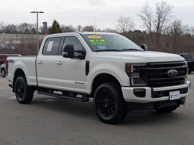 White 2020 Ford F-350 Super Duty Lariat Crew Cab 4WD Pickup Truck Four-Wheel Drive Automatic