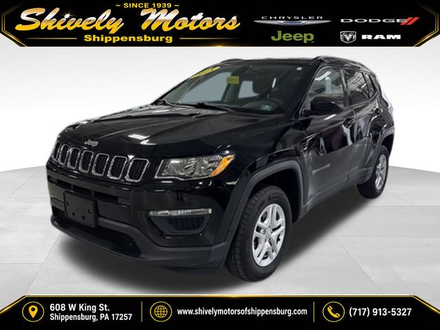 Diamond Black Crystal Pearlcoat 2018 Jeep Compass SUV / Crossover Four-Wheel Drive 9-Speed Automatic