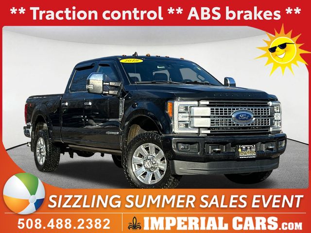 Agate Black Metallic 2019 Ford F-250 Super Duty Platinum Crew Cab 4WD Pickup Truck Four-Wheel Drive 6-Speed Automatic