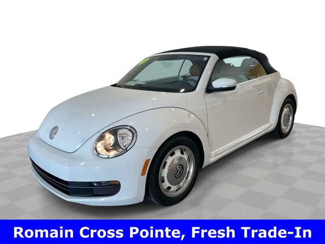 White 2015 Volkswagen Beetle Convertible Front-Wheel Drive 6-Speed Automatic
