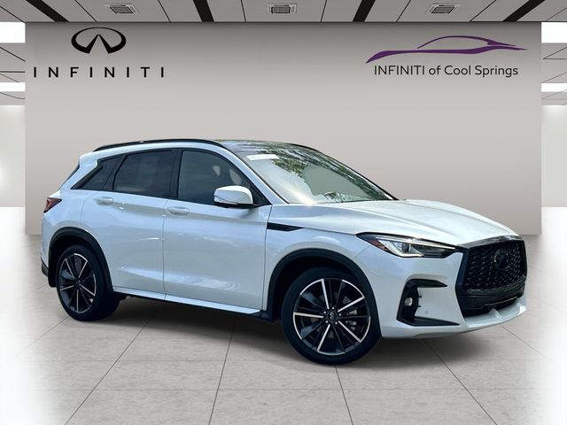 White 2024 INFINITI QX50 Sport FWD SUV / Crossover Front-Wheel Drive Continuously Variable Transmission