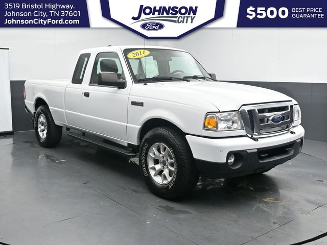 Oxford White 2011 Ford Ranger XLT SuperCab 4-Door 4WD Pickup Truck Four-Wheel Drive 5-Speed Automatic Overdrive