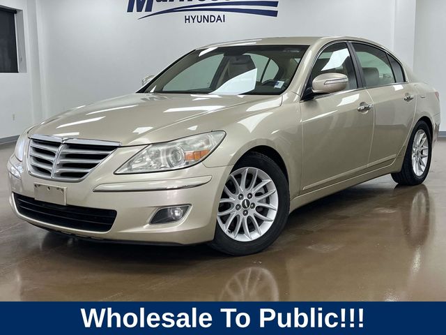 Brown (Champagne Beige Metallic) 2009 Hyundai Genesis Sedan Rear-Wheel Drive 6-Speed Automatic