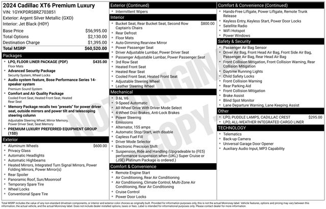 2024 Cadillac XT6 Premium Luxury AWD