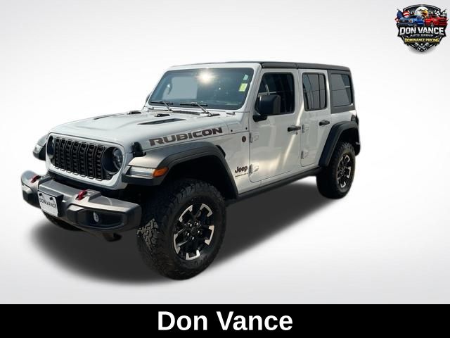Bright White Clearcoat 2025 Jeep Wrangler Rubicon 4-Door 4WD SUV / Crossover Four-Wheel Drive 8-Speed Automatic