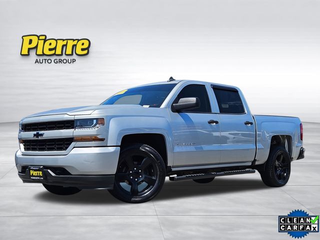 Silver Ice Metallic 2018 Chevrolet Silverado 1500 Pickup Truck 4X2 6-Speed Automatic Overdrive