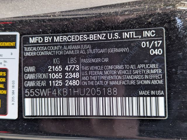 2017 Black Mercedes-Benz C-Class C 300 AWD Sedan