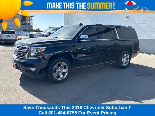 Black 2016 Chevrolet Suburban SUV / Crossover Four-Wheel Drive 6-Speed Automatic Overdrive
