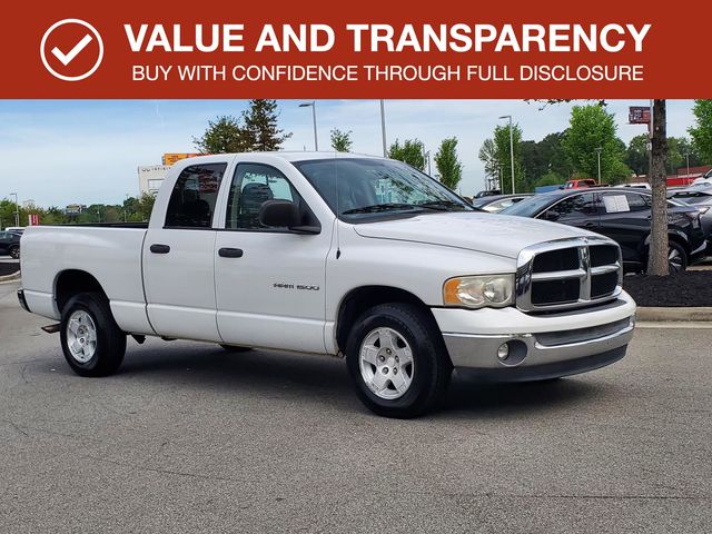 Bright White Clearcoat 2004 Dodge RAM 1500 SLT Quad Cab RWD Pickup Truck Rear-Wheel Drive 5-Speed Automatic