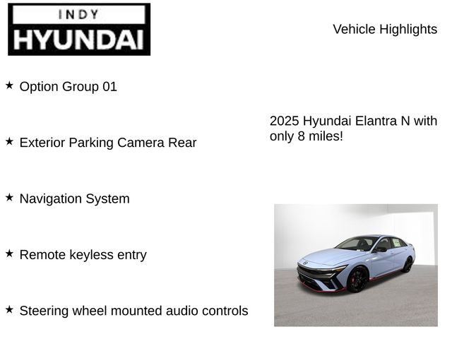 New 2025 Hyundai Elantra N For Sale in Indianapolis, IN