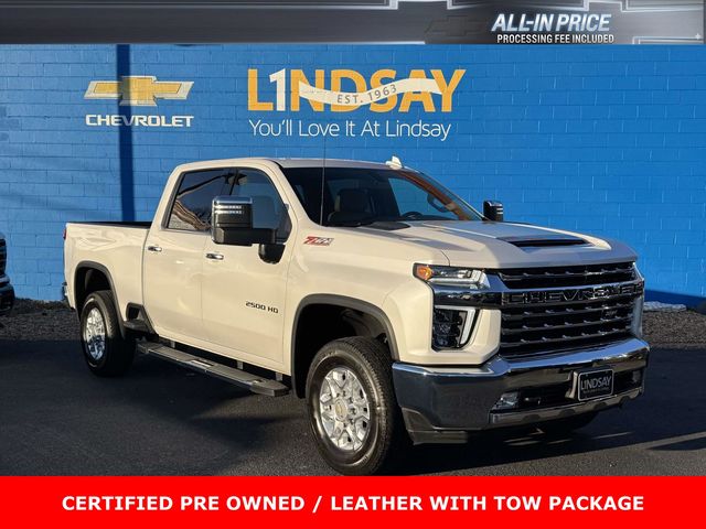 White (Iridescent Pearl Tricoat) 2021 Chevrolet Silverado 2500HD LTZ Crew Cab 4WD Pickup Truck Four-Wheel Drive 6-Speed Automatic