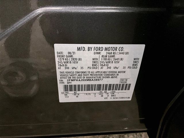 2021 Ford Edge SEL Gray at Luther Ford