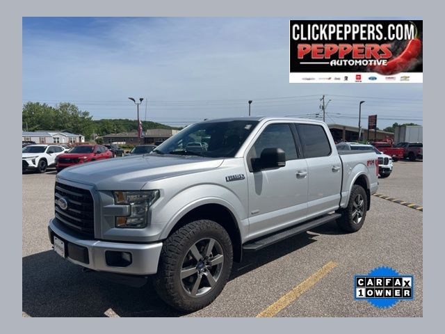 Ingot Silver Metallic 2016 Ford F-150 XLT SuperCrew 4WD Pickup Truck Four-Wheel Drive 6-Speed Automatic