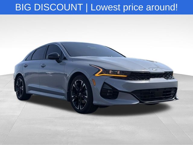 Gray 2021 Kia K5 Sedan Front-Wheel Drive 8-Speed Automatic