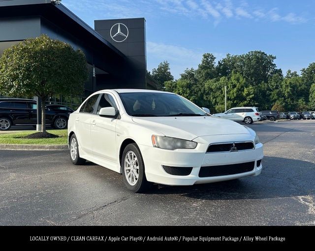 Wicked White Metallic 2011 Mitsubishi Lancer Sedan Front-Wheel Drive Continuously Variable Transmission