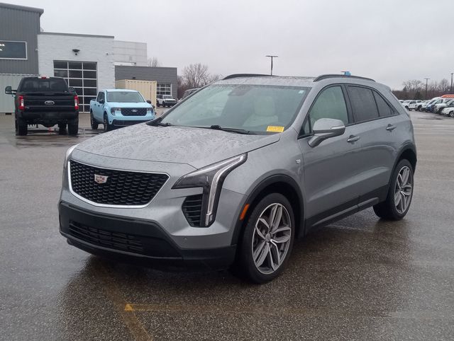 Argent Silver Metallic 2023 Cadillac XT4 Sport AWD SUV / Crossover Four-Wheel Drive 9-Speed Automatic