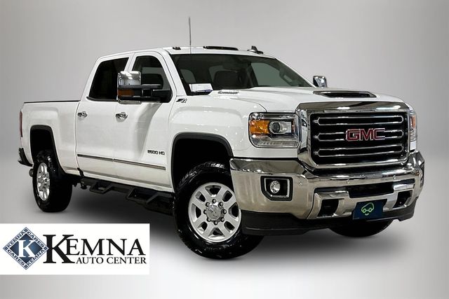 Summit White 2019 GMC Sierra 2500HD SLT Crew Cab 4WD Pickup Truck Four-Wheel Drive 6-Speed Automatic