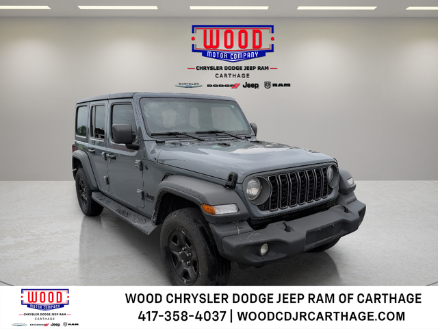 Anvil Clear Coat 2025 Jeep Wrangler SUV / Crossover Four-Wheel Drive 6-Speed Manual