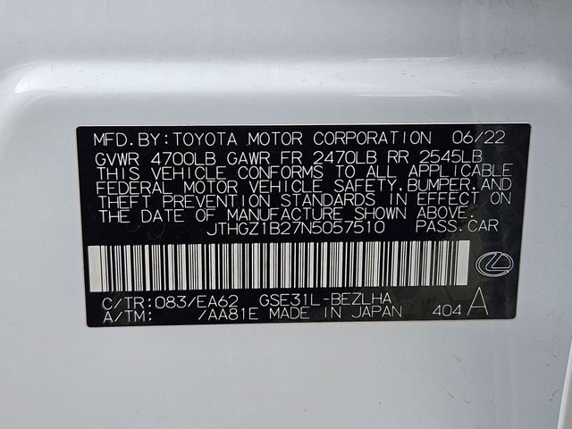 Certified Used 2022 White Lexus 350 F SPORT image 31