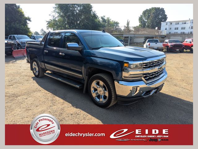 Deep Ocean Blue Metallic 2017 Chevrolet Silverado 1500 Pickup Truck Four-Wheel Drive 6-Speed Automatic Overdrive