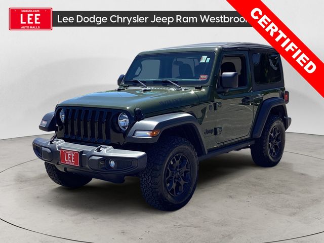 Sarge Green Clearcoat 2023 Jeep Wrangler Willys 2-Door 4WD SUV / Crossover Four-Wheel Drive 6-Speed Manual