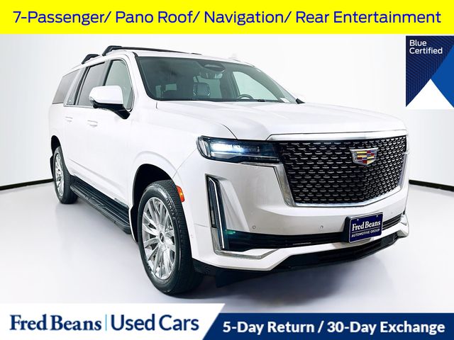Crystal White Tricoat 2023 Cadillac Escalade ESV SUV / Crossover Four-Wheel Drive Automatic